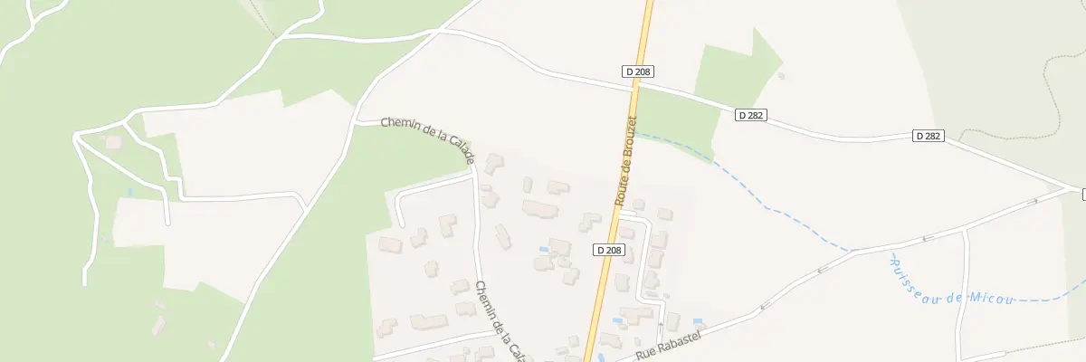 Plan du 142 Rte de Brouzet à Liouc