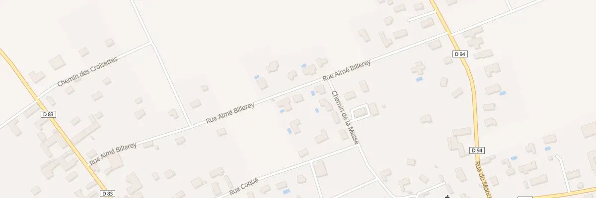 Plan du 15 Rue Aimé Billerey à Laines-aux-Bois
