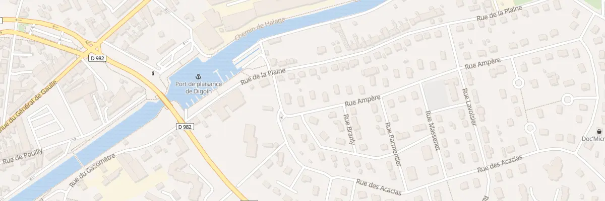 Plan du 3 Rue Ampère à Digoin