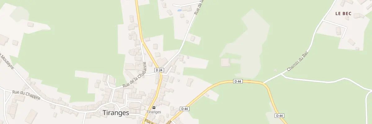 Plan du 5016 La Chabane à Tiranges