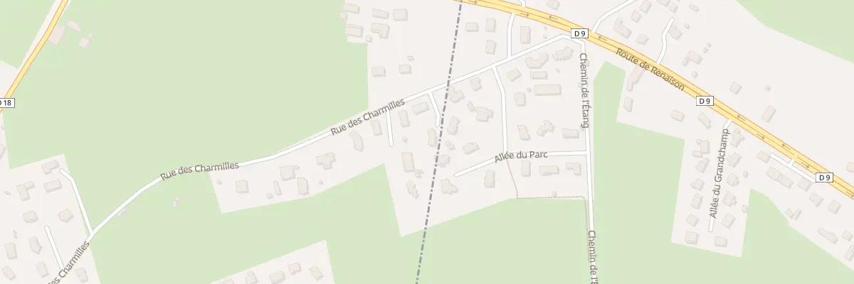 Plan du 672 Rue des Charmilles à Pouilly-les-Nonains