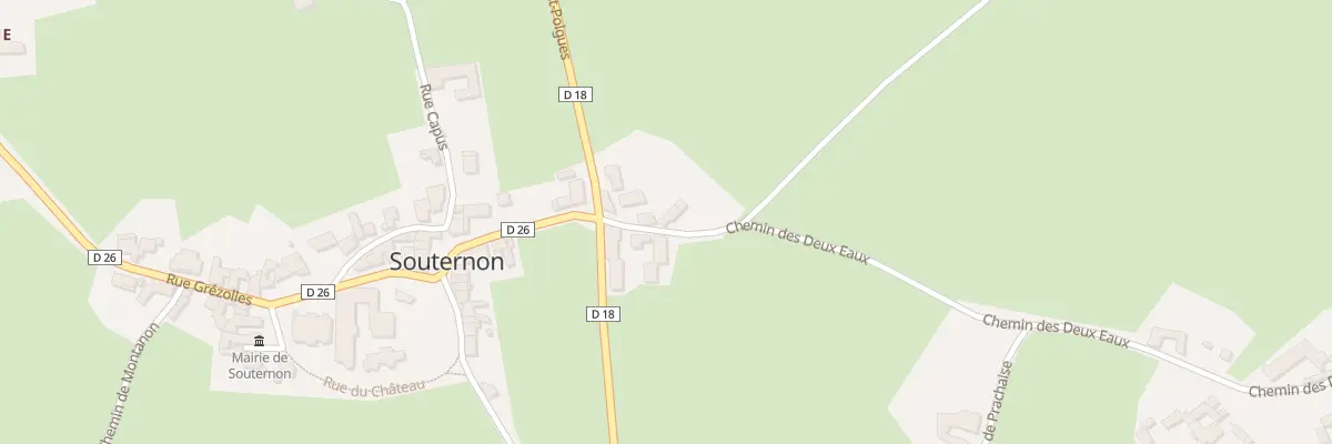 Plan du 48 Che des Deux Eaux à Souternon