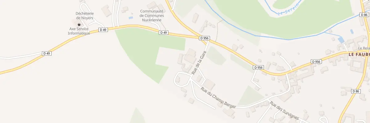 Plan du 27 Rue de la Gare à Noyers