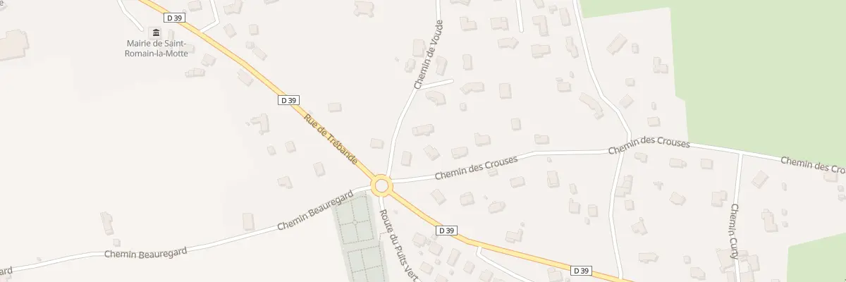Plan du 33 Chem des Crouses à Saint-Romain-la-Motte