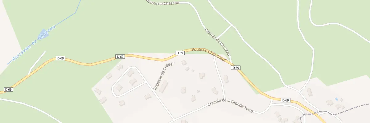 Plan du 94 Imp de Chévy à Châtelneuf