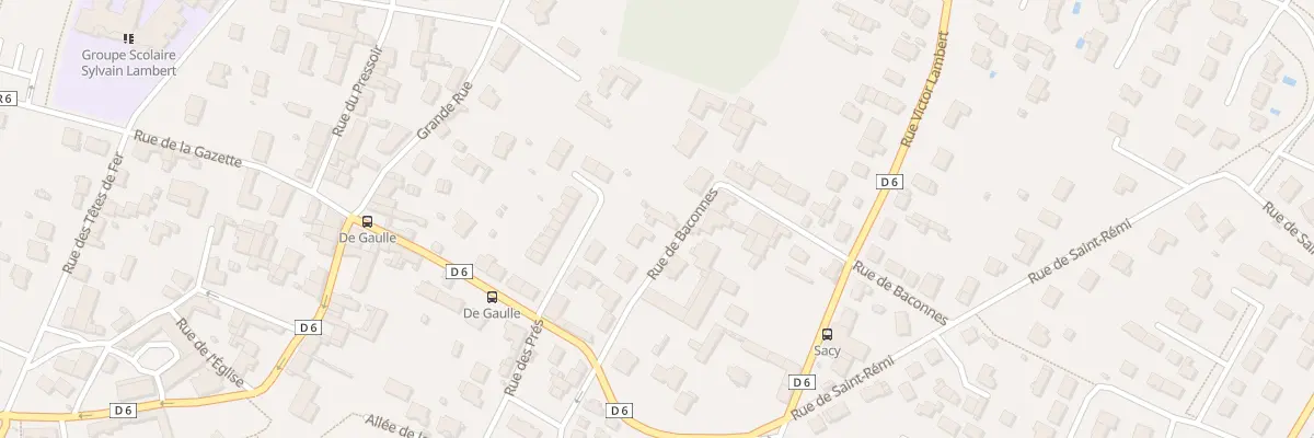 Plan du 13 Rue de Baconnes à Bezannes