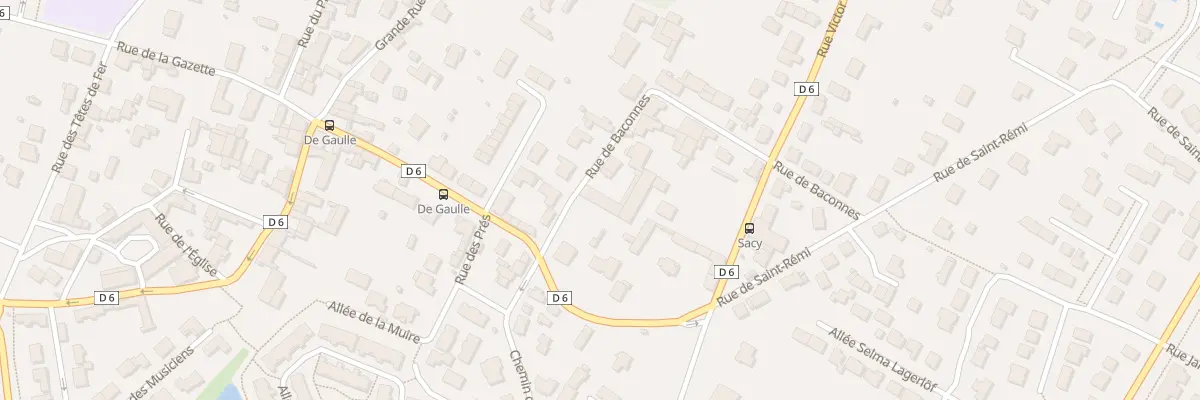 Plan du 6 Rue de Baconnes à Bezannes