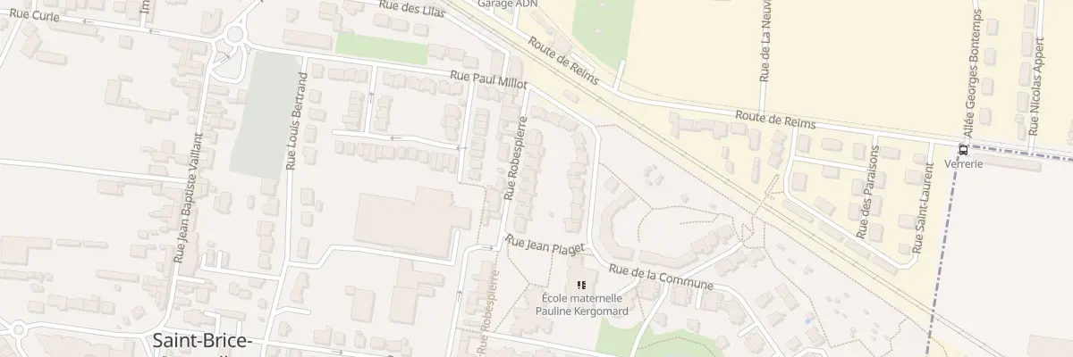 Plan du 20 Rue Robespierre à Saint-Brice-Courcelles