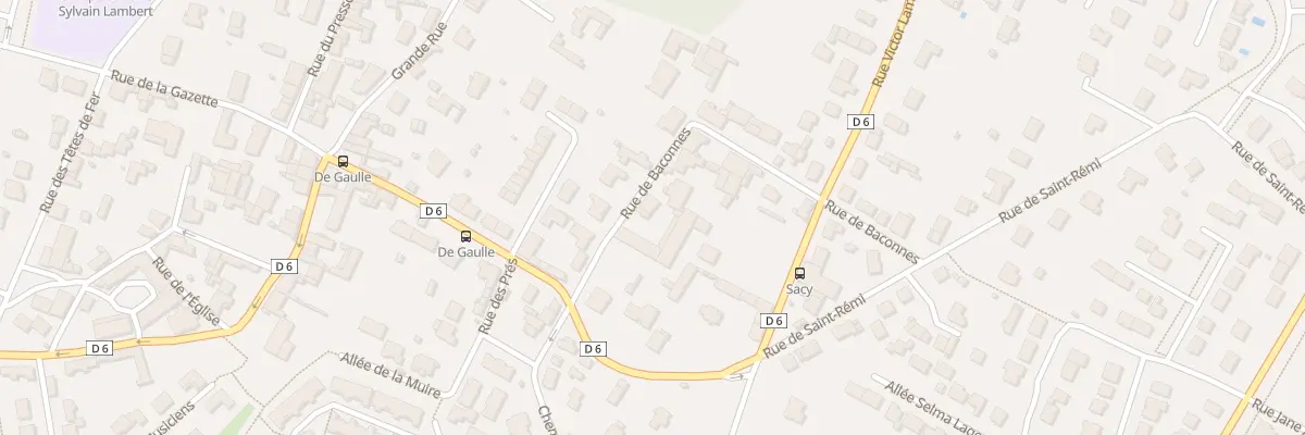 Plan du 8 Rue de Baconnes à Bezannes