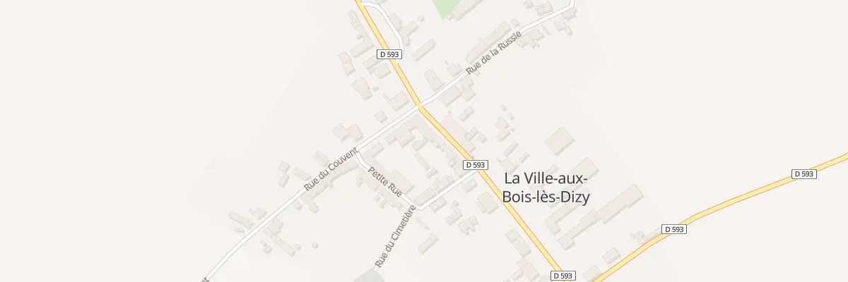Plan du 1 Rue du Couvent à La Ville-aux-Bois-lès-Dizy