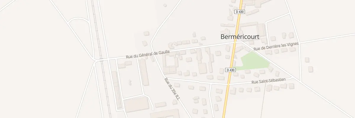 Plan du 13B Rue du Général de Gaulle à Berméricourt