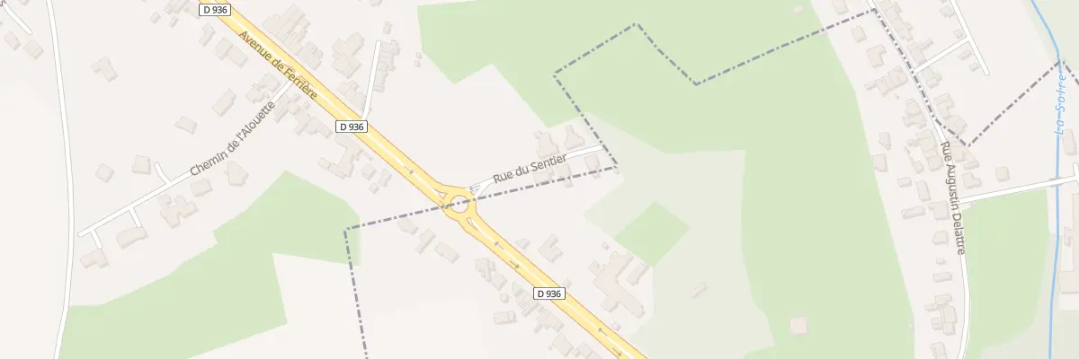 Plan du 9001F Rue du Sentier à Ferrière-la-Grande