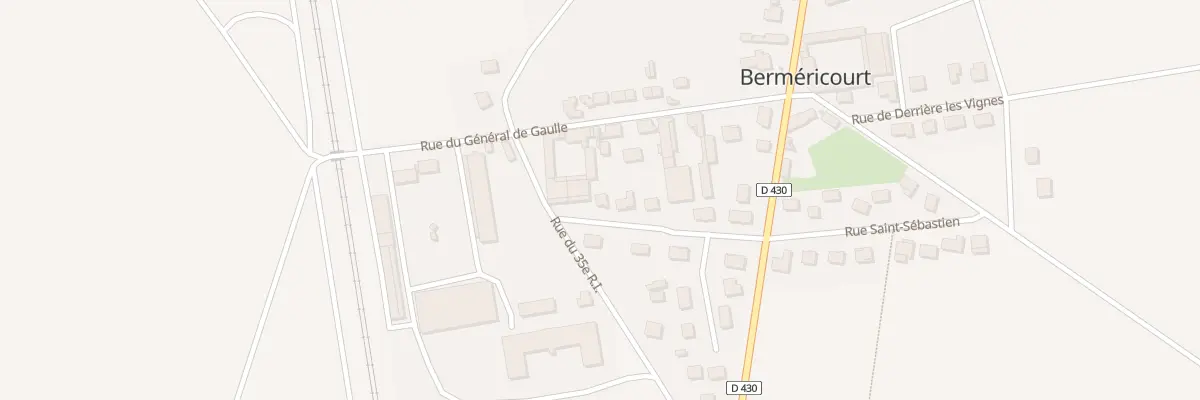 Plan du 14 Rue de Derrière les Granges à Berméricourt