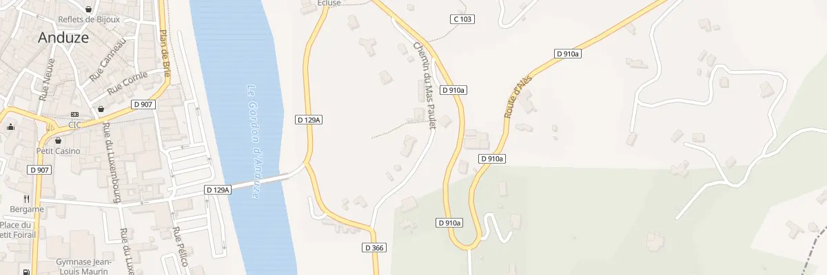 Plan du 240 Che du Mas Paulet à Anduze