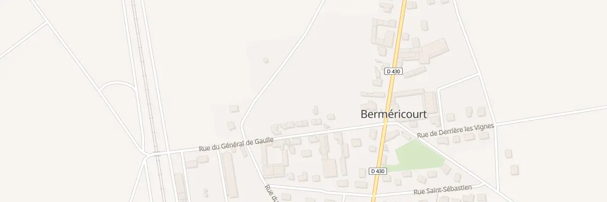 Plan du 12 Rue du Général de Gaulle à Berméricourt