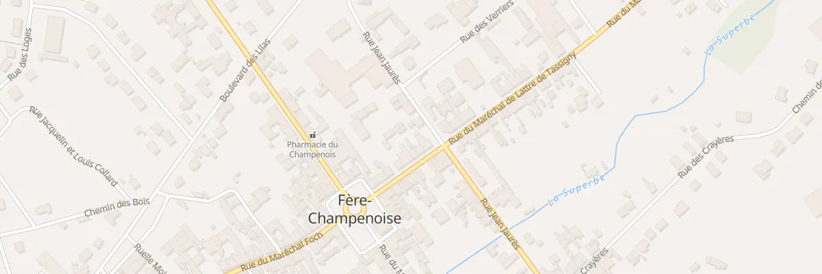 Plan du 71 Rue du Mal de Lattre de Tassig à Fère-Champenoise