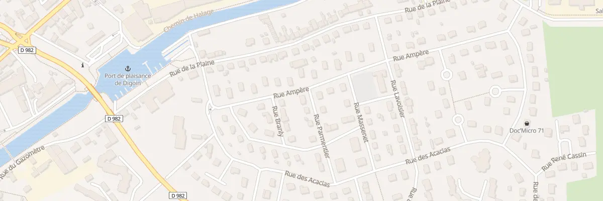 Plan du 10 Rue Ampère à Digoin