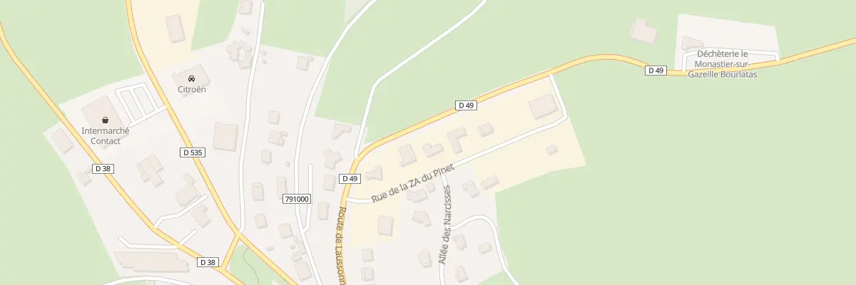 Plan du 5 Rue de la ZA du Pinet au Monastier-sur-Gazeille