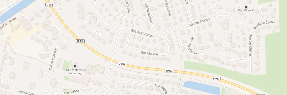 Plan du 7 Rue Molière à Digoin