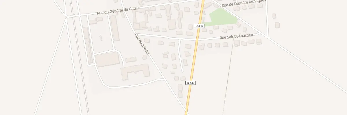 Plan du 2 Rue Georges Hurtaut à Berméricourt