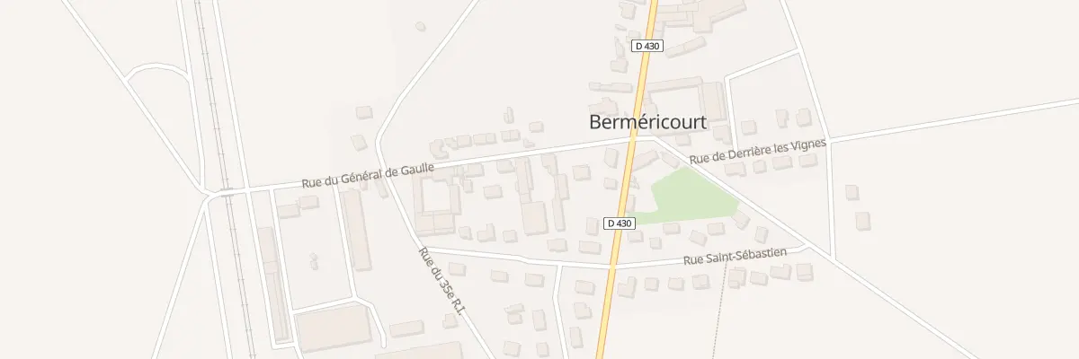 Plan du 5 Rue du Général de Gaulle à Berméricourt