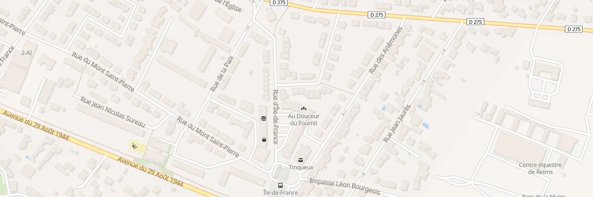 Plan du 2 Rue de Lorraine à Tinqueux