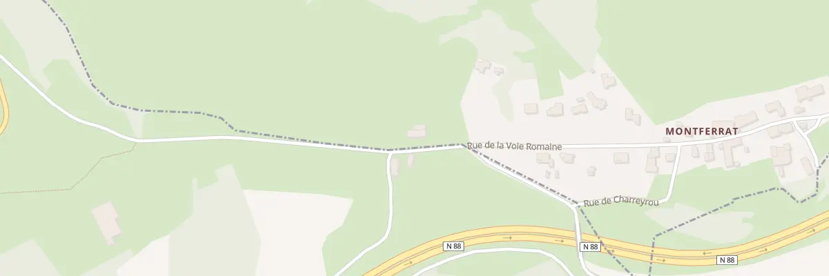 Plan du 1 Rue de la Voie Romaine à Saint-Étienne-Lardeyrol