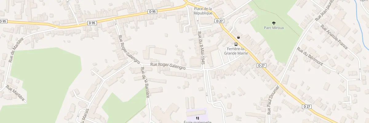 Plan du 2 Rue Roger Salengro à Ferrière-la-Grande