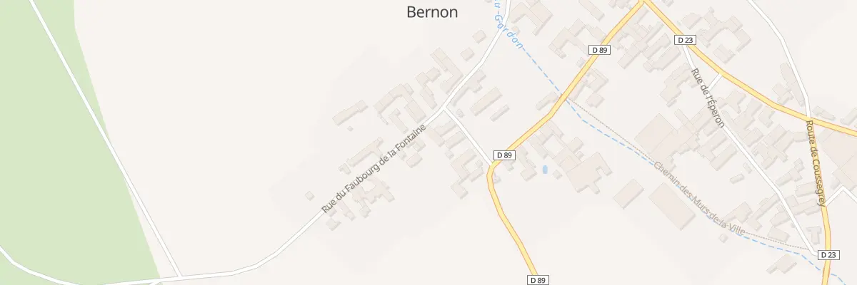 Plan du 1 Rue du Faubourg de la Fontaine à Bernon