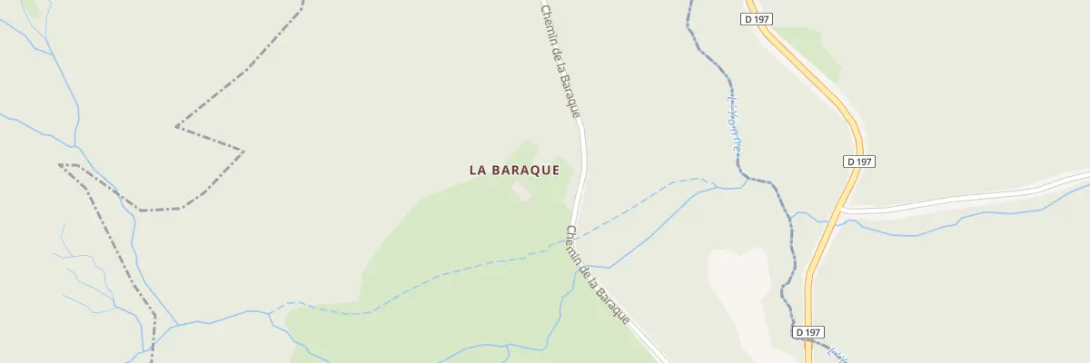 Plan du 153 La Baraque à Glux-en-Glenne