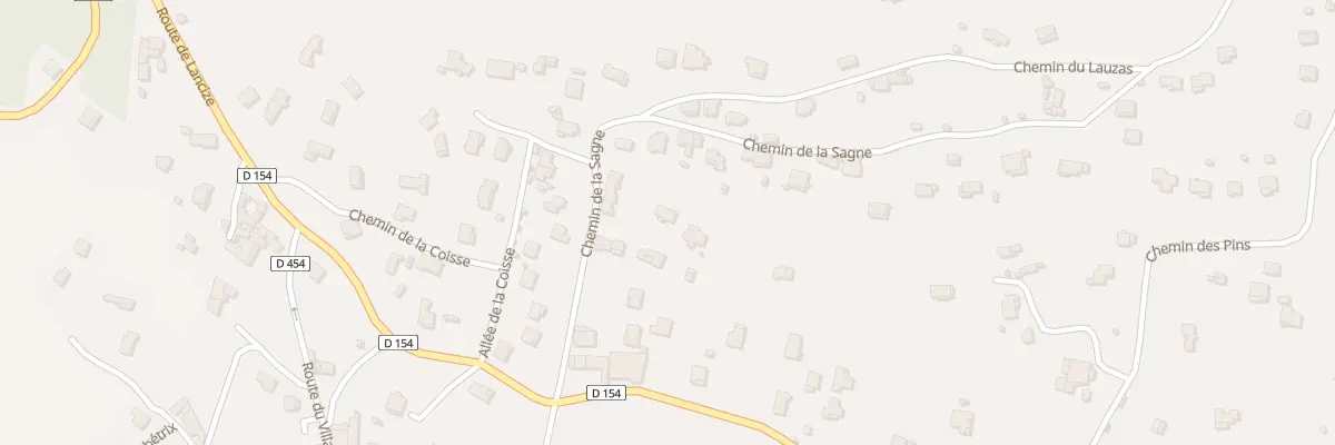 Plan du 134 Che de la Sagne à Branoux-les-Taillades