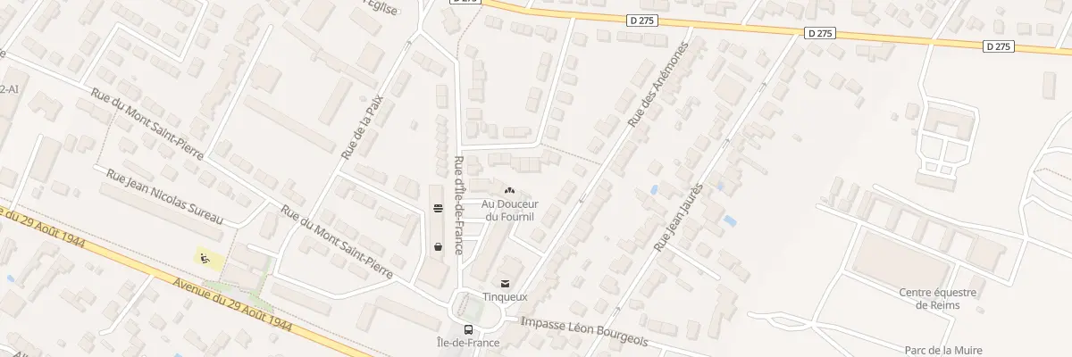 Plan du 10 Rue de Lorraine à Tinqueux