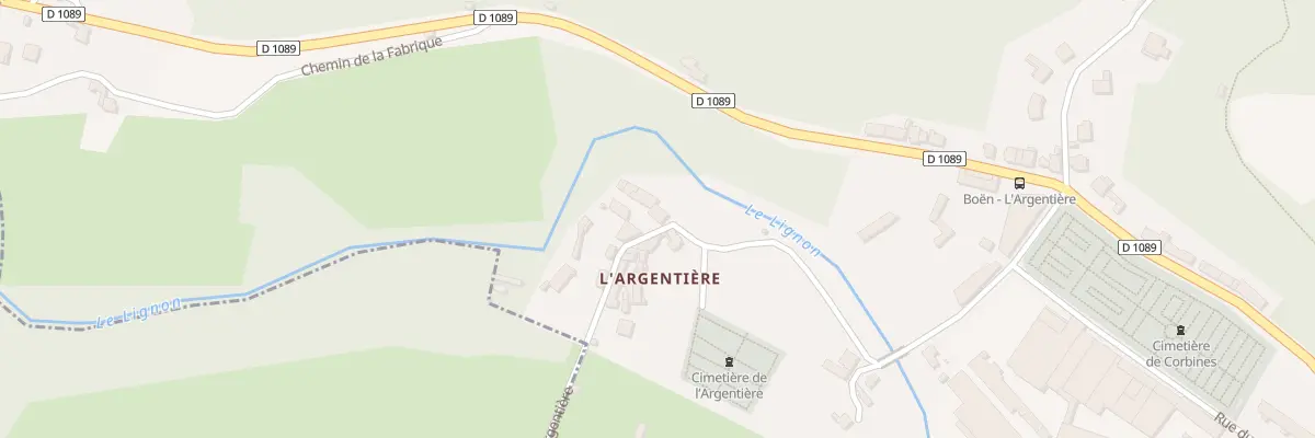 Plan du 11 Rue de l’Argentière à Boën-sur-Lignon