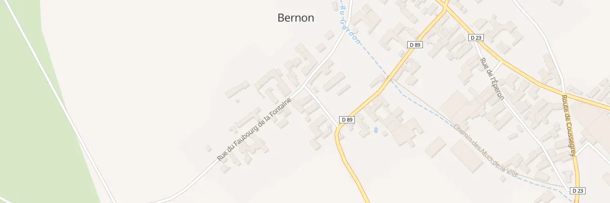 Plan du 5 Rue de la Fontaine à Bernon
