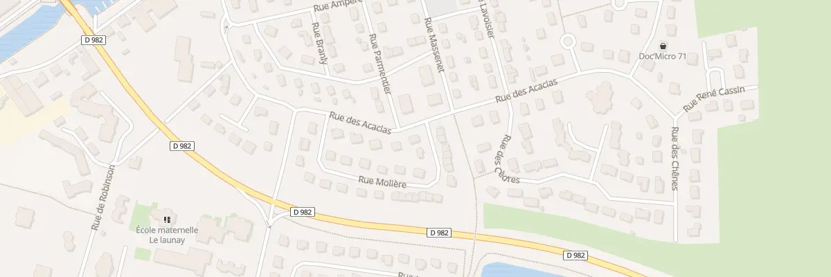 Plan du 19 Rue Molière à Digoin