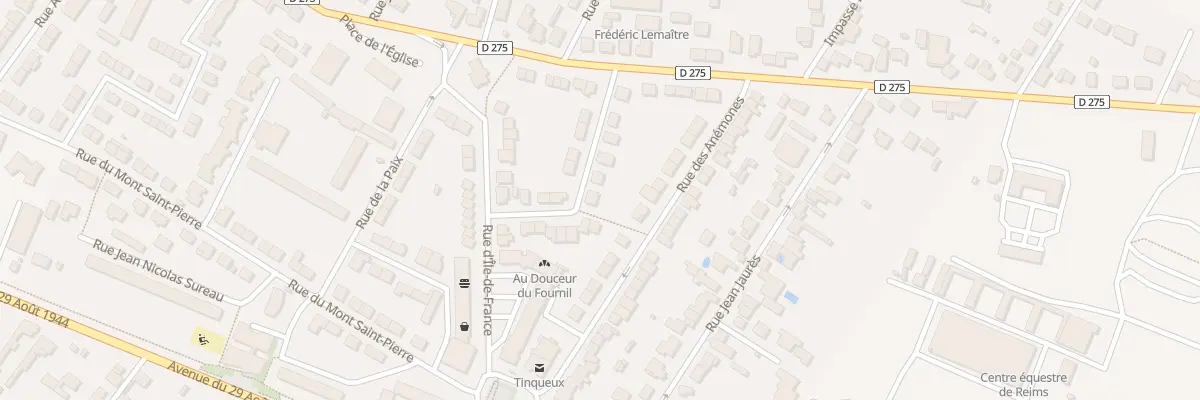 Plan du 12 Rue de Lorraine à Tinqueux