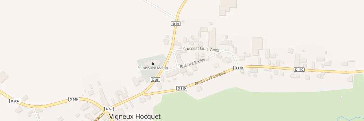 Plan du 8 Rue de l’Église à Vigneux-Hocquet