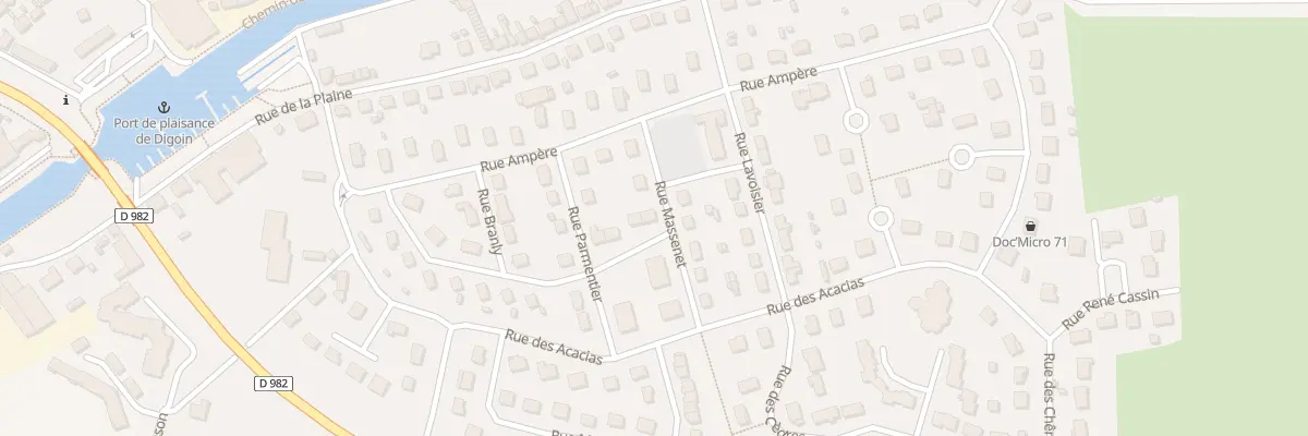 Plan du 6 Rue Massenet à Digoin