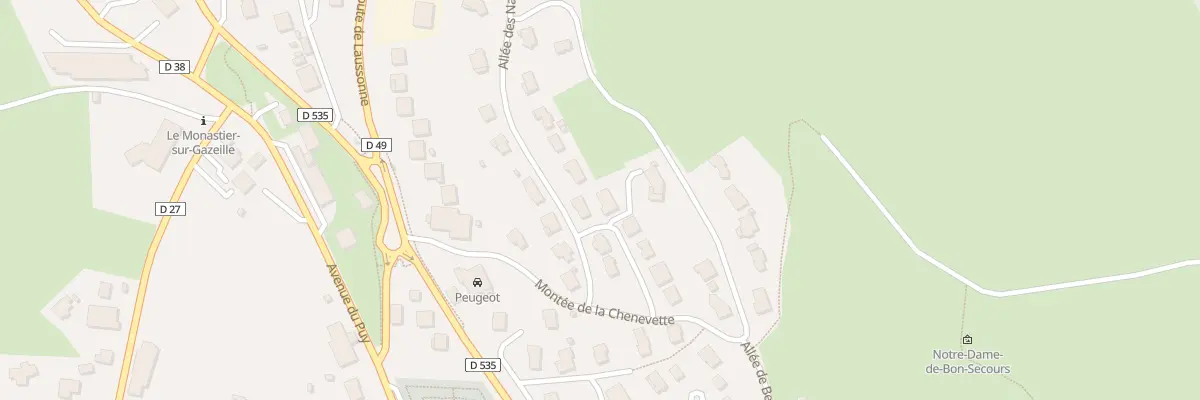 Plan du 7 All des Perdrix au Monastier-sur-Gazeille