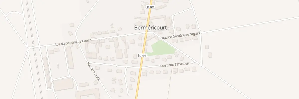 Plan du 1 Rue de la Paix à Berméricourt