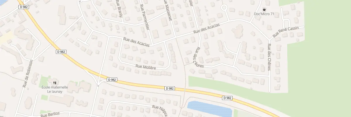 Plan du 36 Rue Molière à Digoin