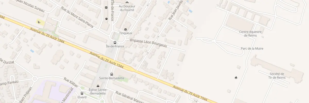 Plan du 6 Rue Jean Jaurès à Tinqueux