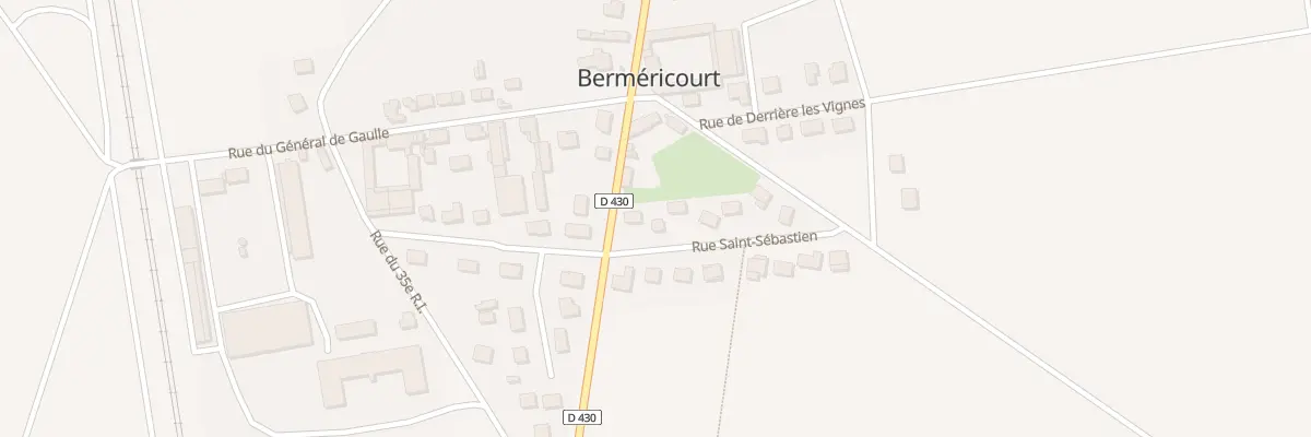 Plan du 3 Rue Saint Sébastien à Berméricourt