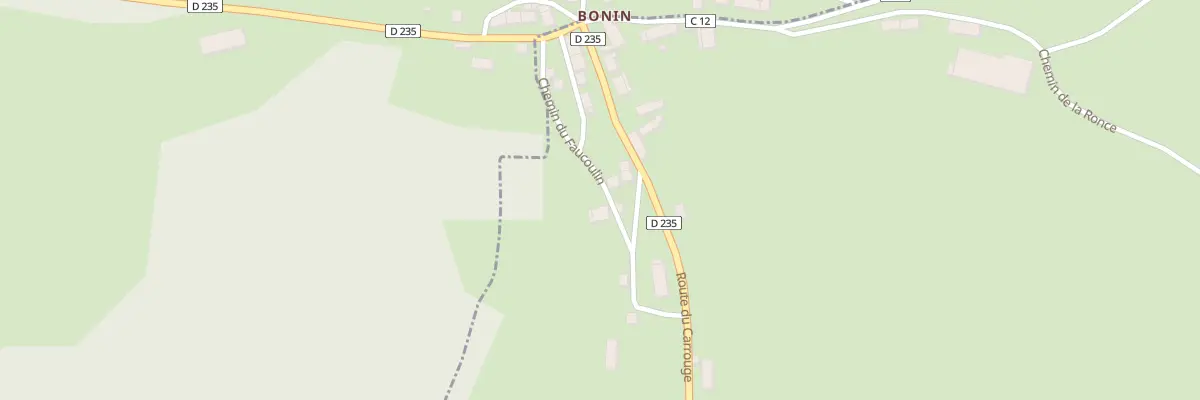 Plan du 2 Che du Faucoulin à Montsauche-les-Settons