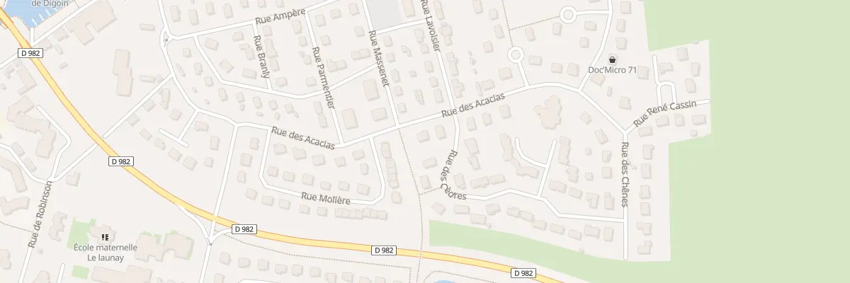 Plan du 40 Rue des Acacias à Digoin