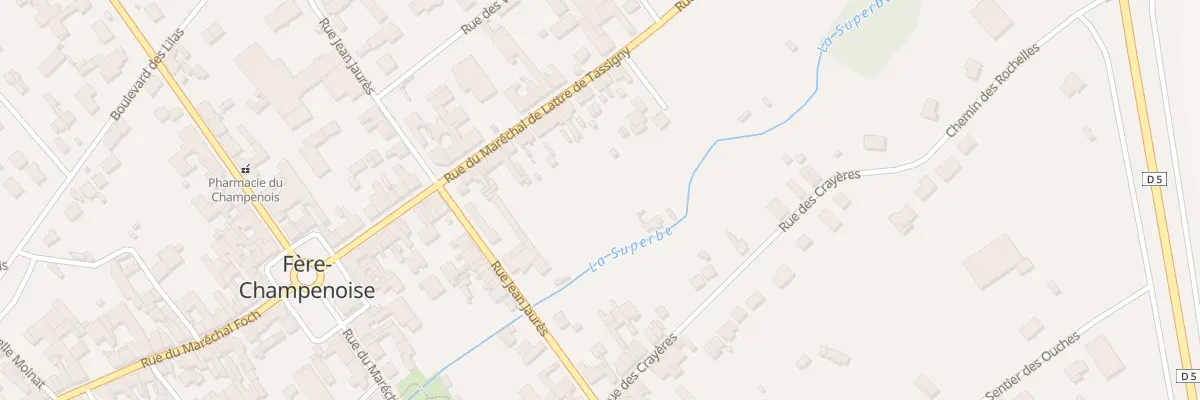 Plan du 192 Rue du Mal de Lattre de Tassig à Fère-Champenoise