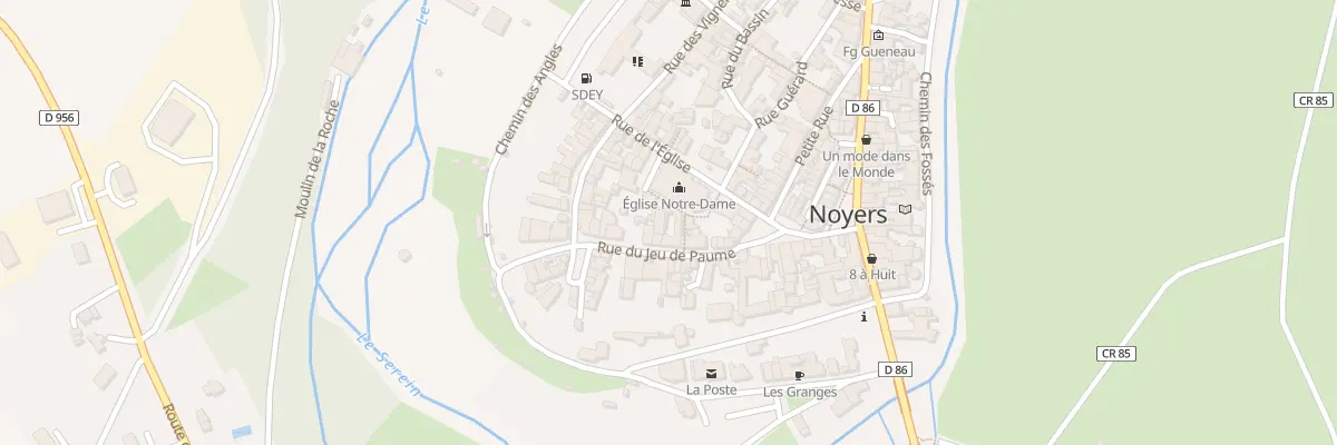 Plan du 5 Rue du Jeu de Paume à Noyers
