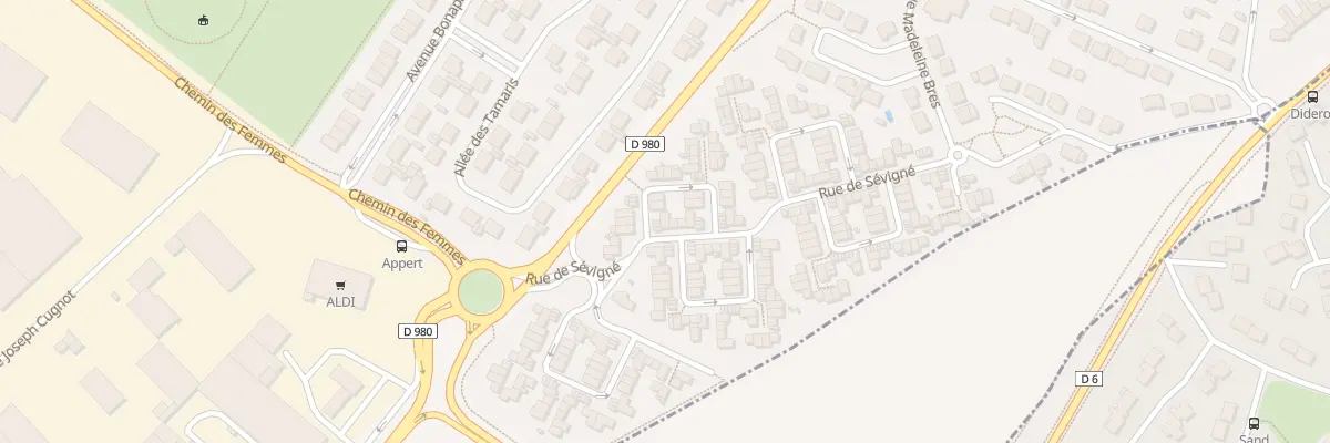 Plan du 3 Rue de Sévigné à Tinqueux