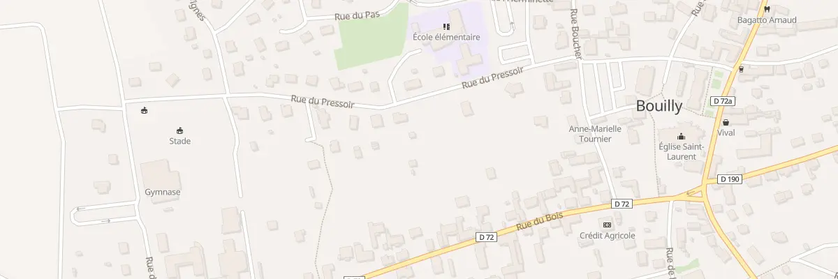Plan du 13 Rue du Pressoir à Bouilly