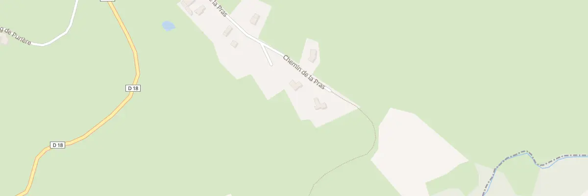 Plan du 304 Che de la Pras à Souternon